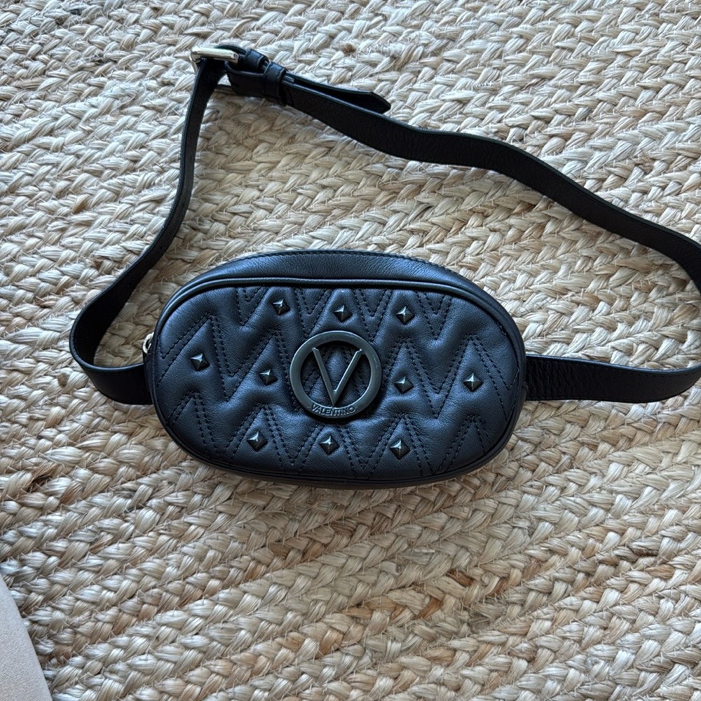 Valentino Black Quilted Bag with Black Accents
